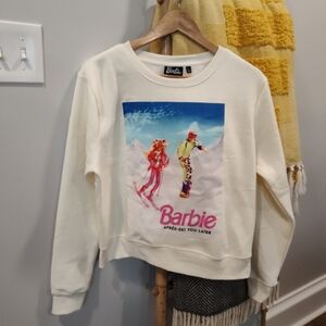 NWOT Barbie Skiing Crew Neck Sweatshirt